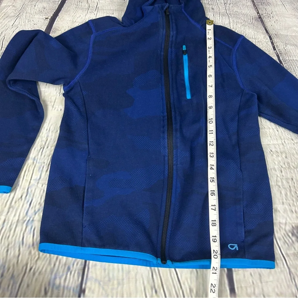 4/$25 Gap Fit navy blue camo zip up jacket kids L